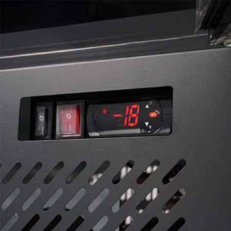 Armoire réfrigérée négative 1 porte vitrée noire 208 L - Combisteel - 7455.1930