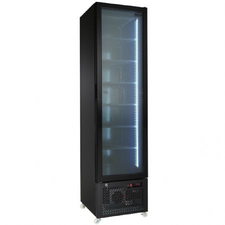 Armoire réfrigérée négative 1 porte vitrée noire 208 L - Combisteel - 7455.1930