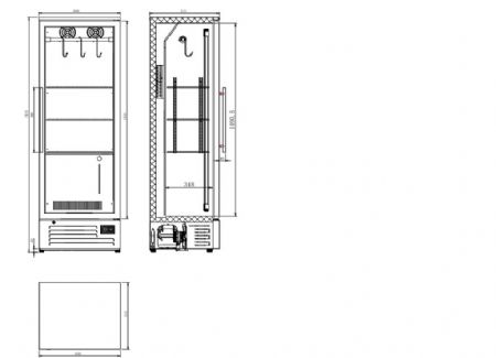 Armoire de maturation de la viande 293 litres - Combisteel - 7455.1955