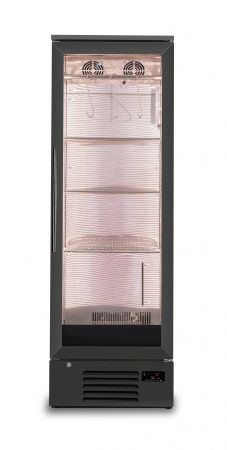 Armoire de maturation de viande noire 1 porte vitre 293 litres
