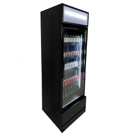 Armoire à boissons 1 porte vitrée noire 360 L positive - Combisteel - 7455.2104