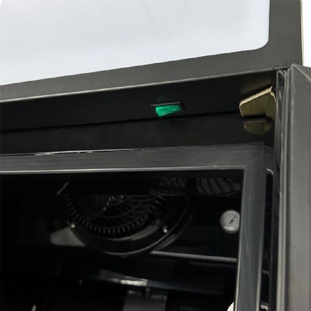 Armoire à boissons 1 porte vitrée noire 360 L positive - Combisteel - 7455.2104