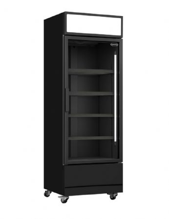 Armoire à boissons 1 porte vitrée noire 360 L positive - Combisteel - 7455.2104