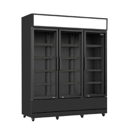 Armoire réfrigérée 3 portes vitrées noire 1065 L - Combisteel - 7455.2115 Armoire réfrigérée 3 portes vitrées noire 1065 L - Combisteel - 7455.2115