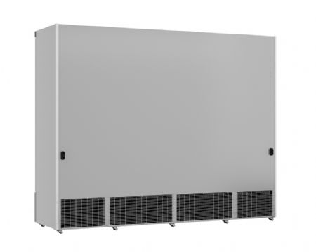 Vitrine murale de supermarché blanche 4 portes vitrées positive 2508 mm - Combisteel - 7455.2210