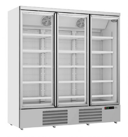 Vitrine murale négative blanche 3 portes vitrées 1880 mm - Combisteel - 7455.2220