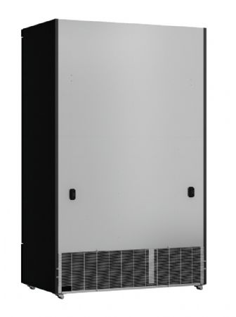 Vitrine murale de supermarché noire 2 portes vitrées positive 1253 mm - Combisteel - 7455.2230