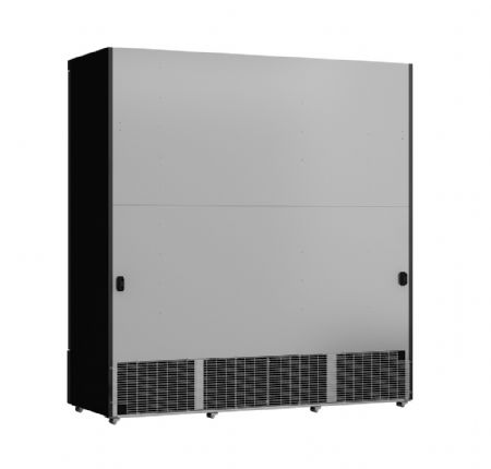 Vitrine murale de supermarché noire 3 portes vitrées positive 1880 mm - Combisteel - 7455.2235