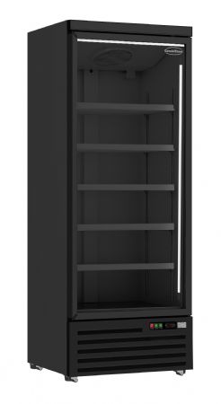 Rfrigrateur 1 porte vitre noir - 750x710x1997
