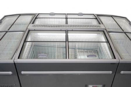 Congélateur horizontal supermarché 372 L avec couvercles coulissants - Combisteel - 7455.2660