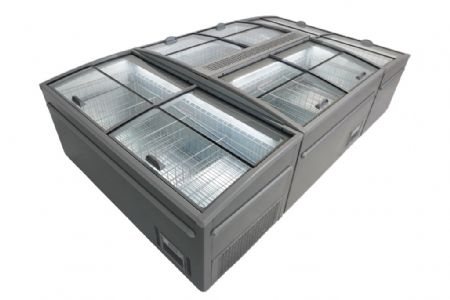 Congélateur horizontal supermarché 850 L avec couvercles coulissants - Combisteel - 7455.2670