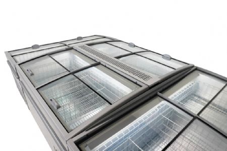Congélateur horizontal supermarché 850 L avec couvercles coulissants - Combisteel - 7455.2670