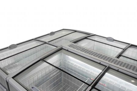 Congélateur professionnel horizontal couvercles coulissants en verre capacité 1040 L - Combisteel - 7455.2675