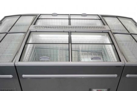 Congélateur professionnel horizontal couvercles coulissants en verre capacité 1040 L - Combisteel - 7455.2675