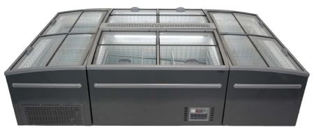 Congélateur professionnel horizontal couvercles coulissants en verre capacité 1040 L - Combisteel - 7455.2675