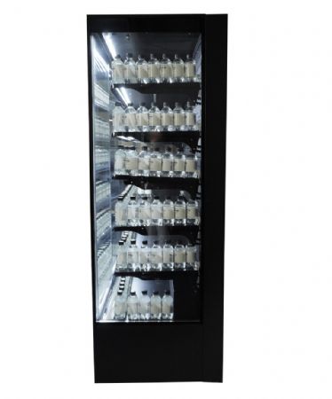 Vitrine murale de Supermarché Noire 3 portes vitrées positive 1935 mm - Combisteel - 7455.3105