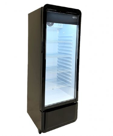 Armoire à Boissons 1 porte vitrée Noire 218 L positive - Combisteel - 7455.3120