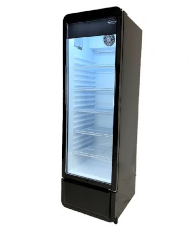 Armoire à boissons 1 porte vitrée noire 258 L positive - Combisteel - 7455.3125