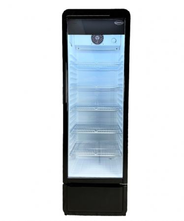 Armoire à boissons 1 porte vitrée noire 258 L positive - Combisteel - 7455.3125