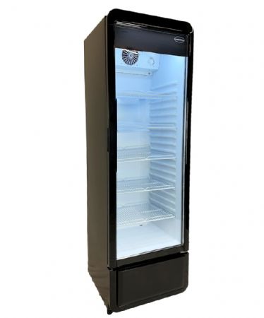 Armoire à boissons 1 porte vitrée noire 258 L positive - Combisteel - 7455.3125