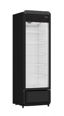Armoire à boissons 1 porte vitrée noire 258 L positive - Combisteel - 7455.3125