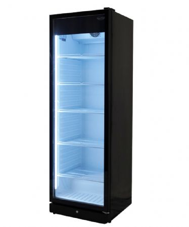 Armoire à Boissons 1 porte vitrée Noire 354 L positive - Combisteel - 7455.3130