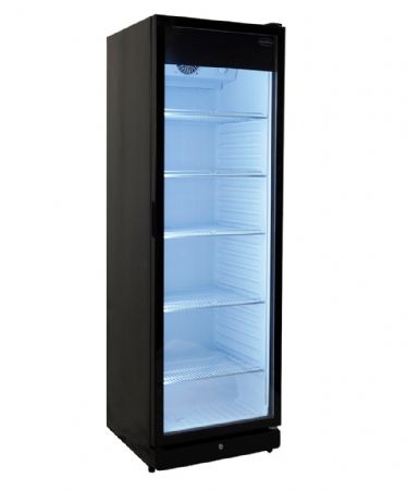 Armoire à Boissons 1 porte vitrée Noire 354 L positive - Combisteel - 7455.3130