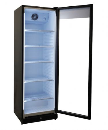 Armoire à Boissons 1 porte vitrée Noire 354 L positive - Combisteel - 7455.3130