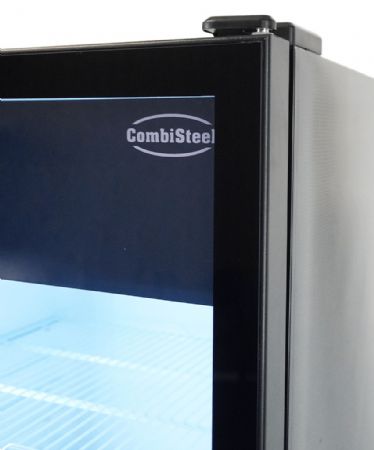 Armoire à Boissons 1 porte vitrée Noire 354 L positive - Combisteel - 7455.3130