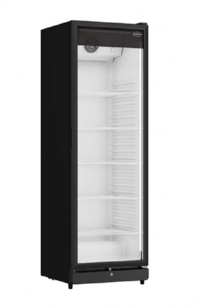 Armoire à Boissons 1 porte vitrée Noire 354 L positive - Combisteel - 7455.3130