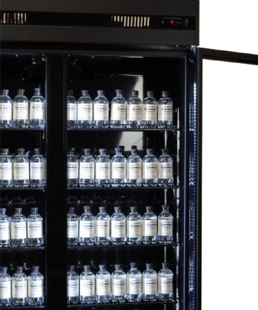 Vitrine murale de supermarché noire 3 portes vitrées positive 1650 mm - Combisteel - 7455.3155