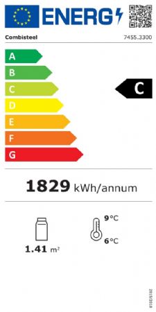 Refrigrateur 2 portes en verre blanc +1/ +10C - 800L