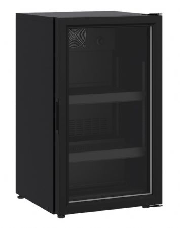 Mini armoire noire 1 porte vitrée positive 136 L 500 mm - Combisteel - 7464.0015
