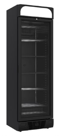 Vitrine murale négative de supermarché noire 1 porte vitrée 640 mm - Combisteel - 7464.0060