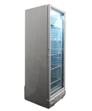 Vitrine murale négative de supermarché blanche 1 porte vitrée 640 mm - Combisteel - 7464.0062