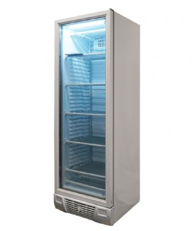 Vitrine murale négative de supermarché blanche 1 porte vitrée 640 mm - Combisteel - 7464.0062