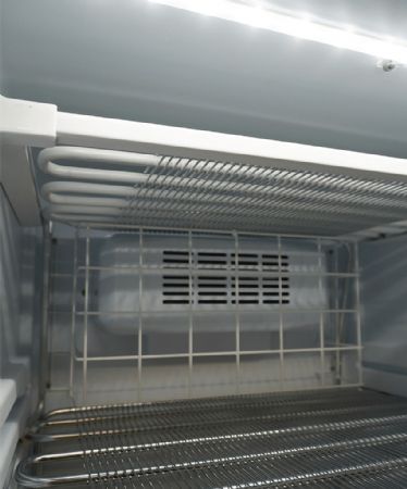 Vitrine murale négative de supermarché blanche 1 porte vitrée 640 mm - Combisteel - 7464.0062