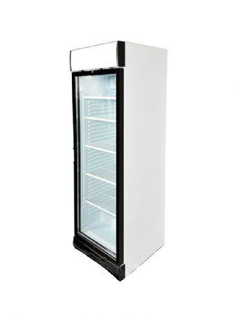 Armoire à Boissons 1 porte vitrée Blanche 382 L positive - Combisteel - 7464.0085