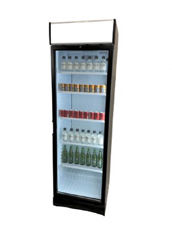 Armoire à Boissons 1 porte vitrée Blanche 382 L positive - Combisteel - 7464.0085