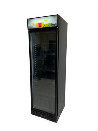 Armoire à boissons 1 porte vitrée noire 382 L positive - Combisteel - 7464.0090