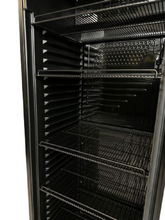 Armoire à boissons 1 porte vitrée noire 382 L positive - Combisteel - 7464.0090