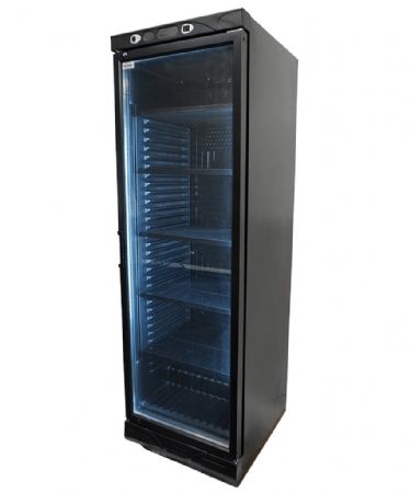 Armoire à Boissons 1 porte vitrée Noire 382 L positive - Combisteel - 7464.0094
