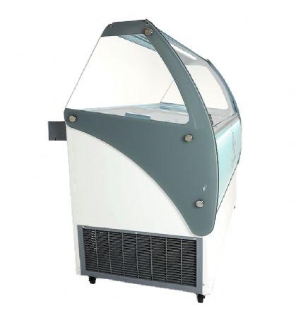 Vitrine réfrigérée de glacier 354 L avec 9 bacs de 5 L - Combisteel - 7472.0100