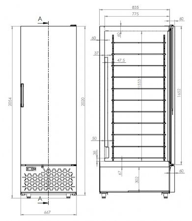 Armoire spéciale glace 658 litres - Combisteel - 7472.0120