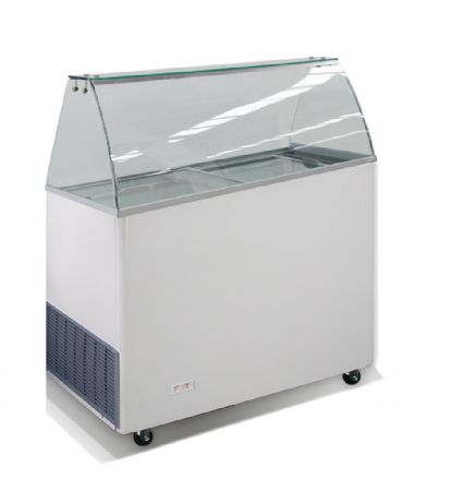 Vitrine réfrigérée de glacier 231 L avec 6 bacs de 5 litres - Combisteel - 7472.0125 Vitrine réfrigérée de glacier 231 L avec 6 bacs de 5 litres - Combisteel - 7472.0125