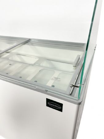 Vitrine réfrigérée de glacier 355 L avec 8 bacs de 5 L - Combisteel - 7472.0130
