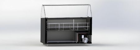 Vitrine réfrigérée de glacier 454 L avec 10 bacs de 5 L - Combisteel - 7472.0134