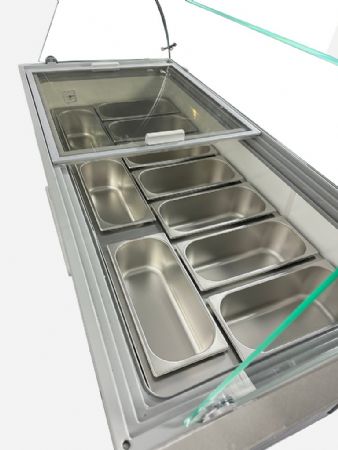 Vitrine réfrigérée de glacier 454 L avec 10 bacs de 5 L - Combisteel - 7472.0135