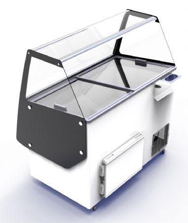 Vitrine réfrigérée de glacier 358 L avec 8 bacs de 5 L - Combisteel - 7472.0140