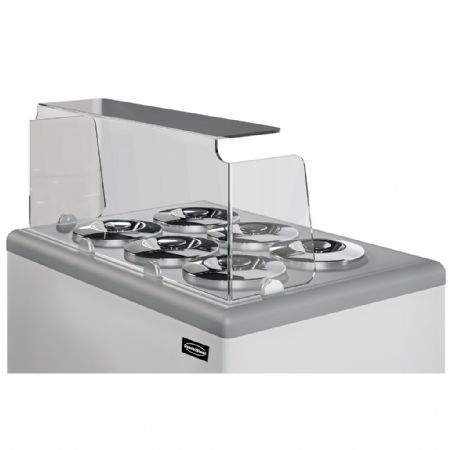 Vitrine réfrigérée de glacier 260 litres pour 6 bacs - Combisteel - 7472.0175